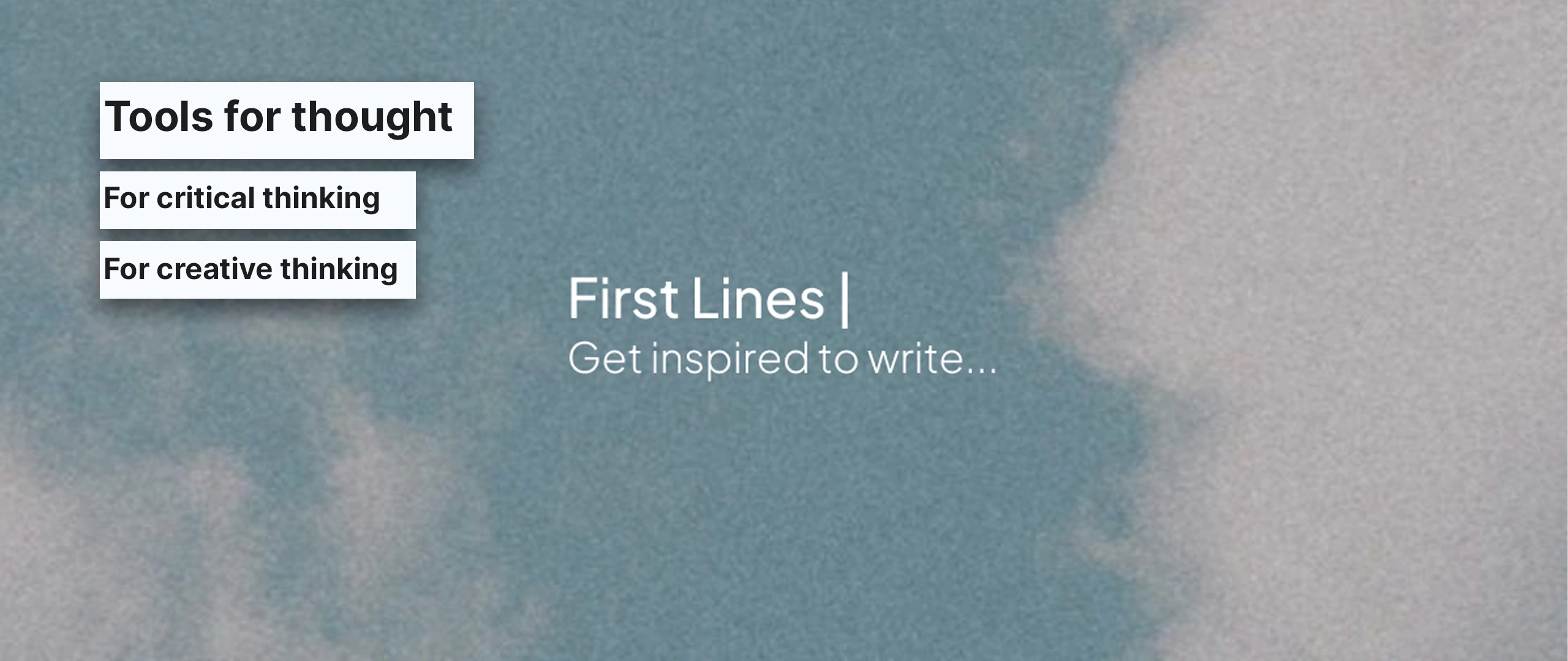 First Lines hero