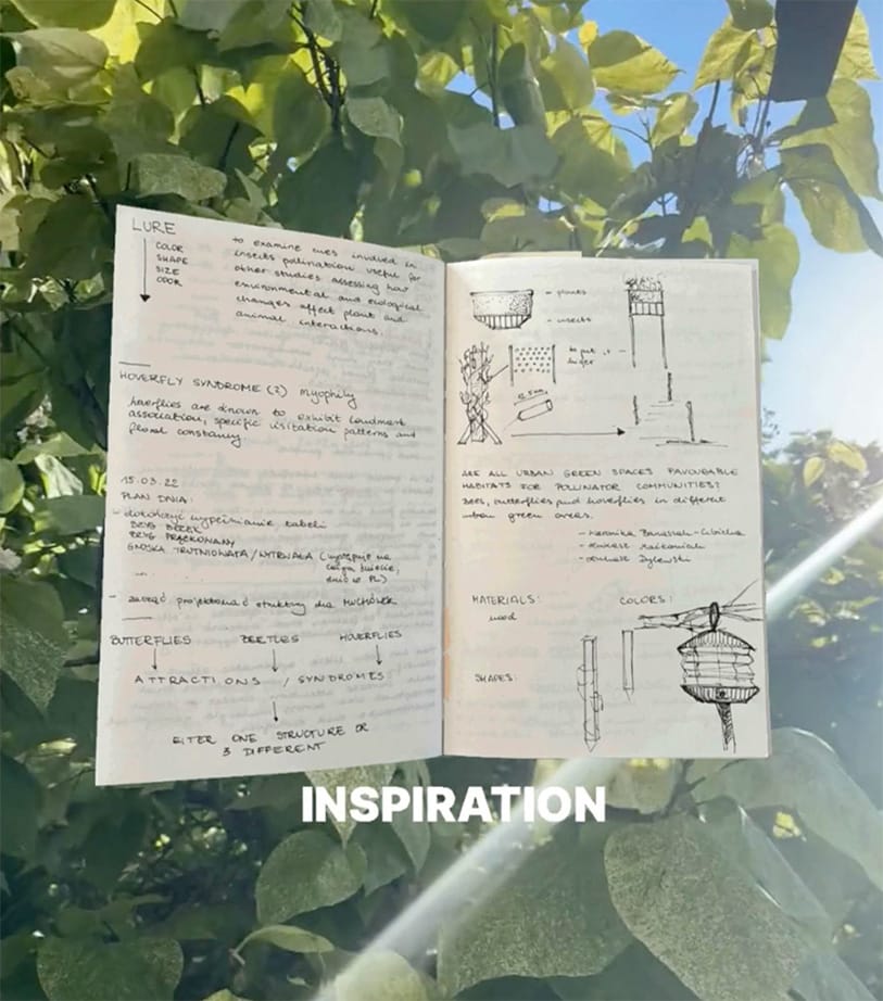 Notebook drawings of the physical system